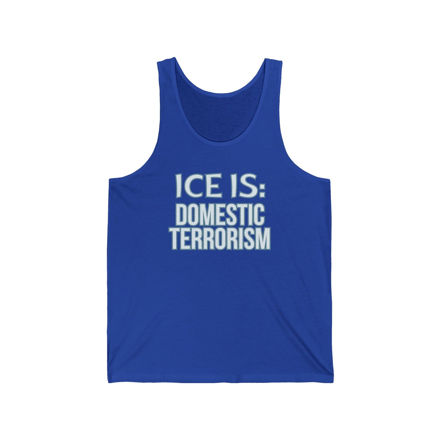 Abolish Ice-Is Shirt Protest Tank Top Foxtrot Delta Tango F*ck Donald Trump Social Justice Anti-Fascism Abolish Icestapo Sleeveless Cotton