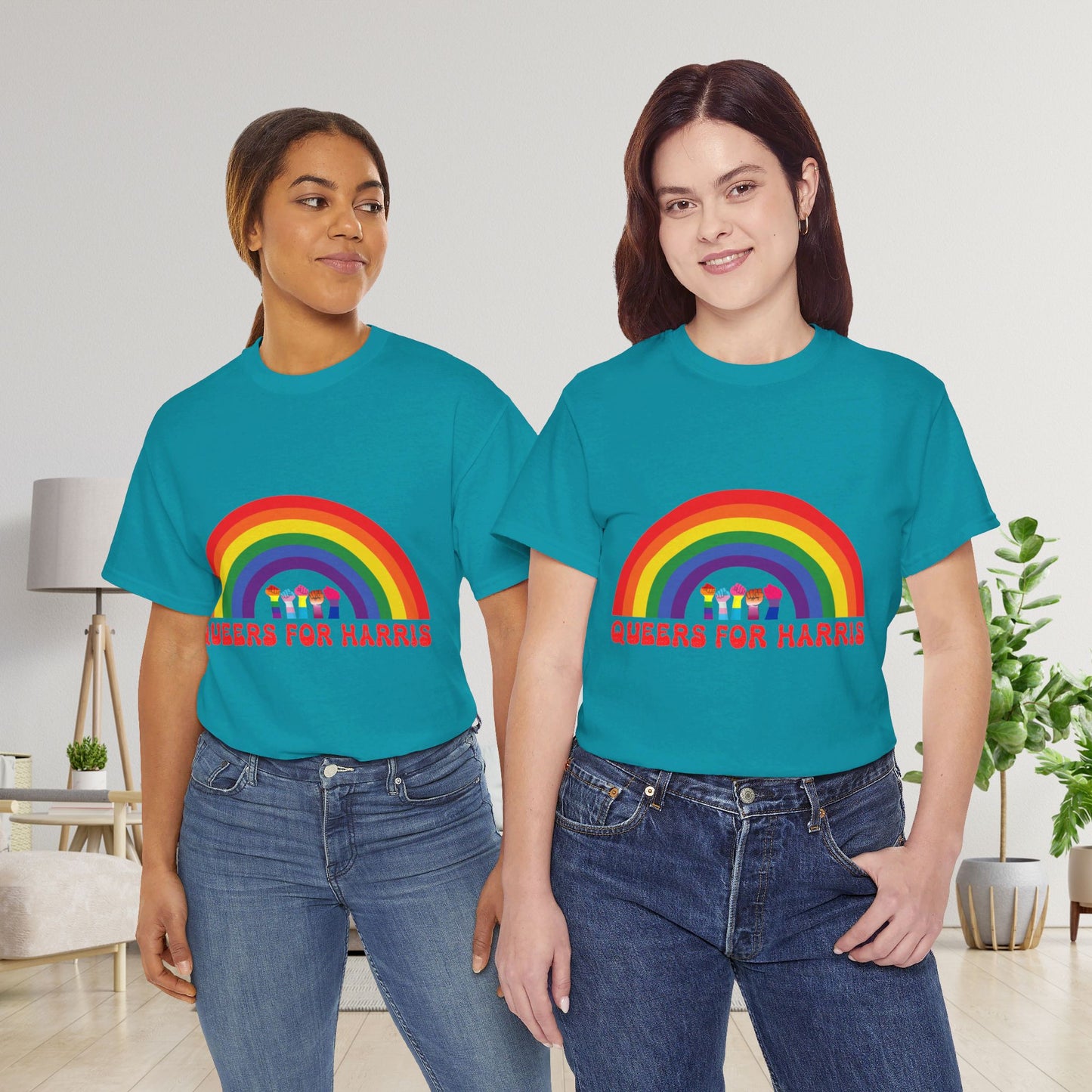 Queers For Harris Shirt- Support LGBTQ Tee-  Democrat Presidential Election T-Shirt