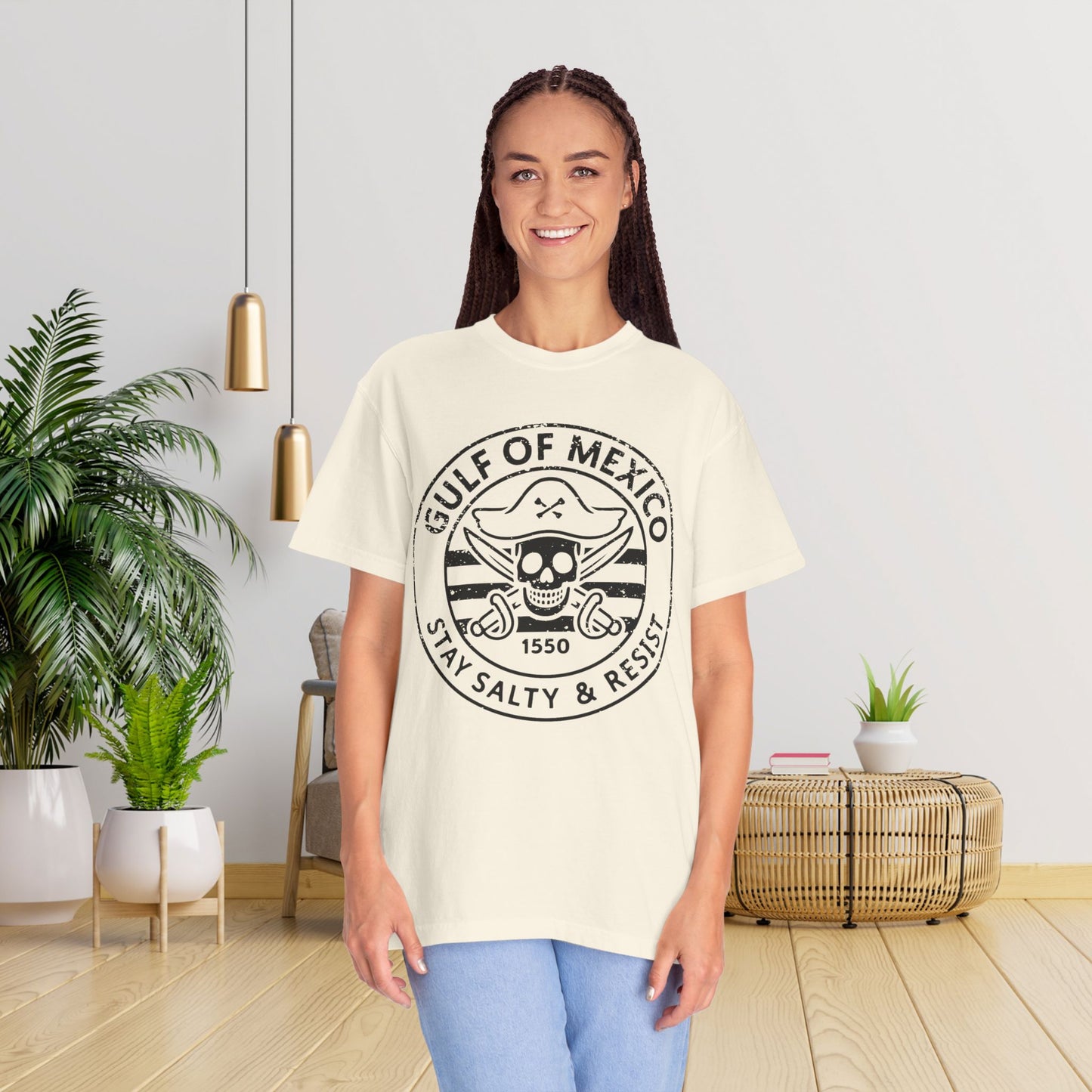 Gulf of Mexico Tee Pirate Resist T-Shirt Social Justice Shirt Comfort Colors Resistance Tee Anti Trump Protest TTshirt Democrat Apparel