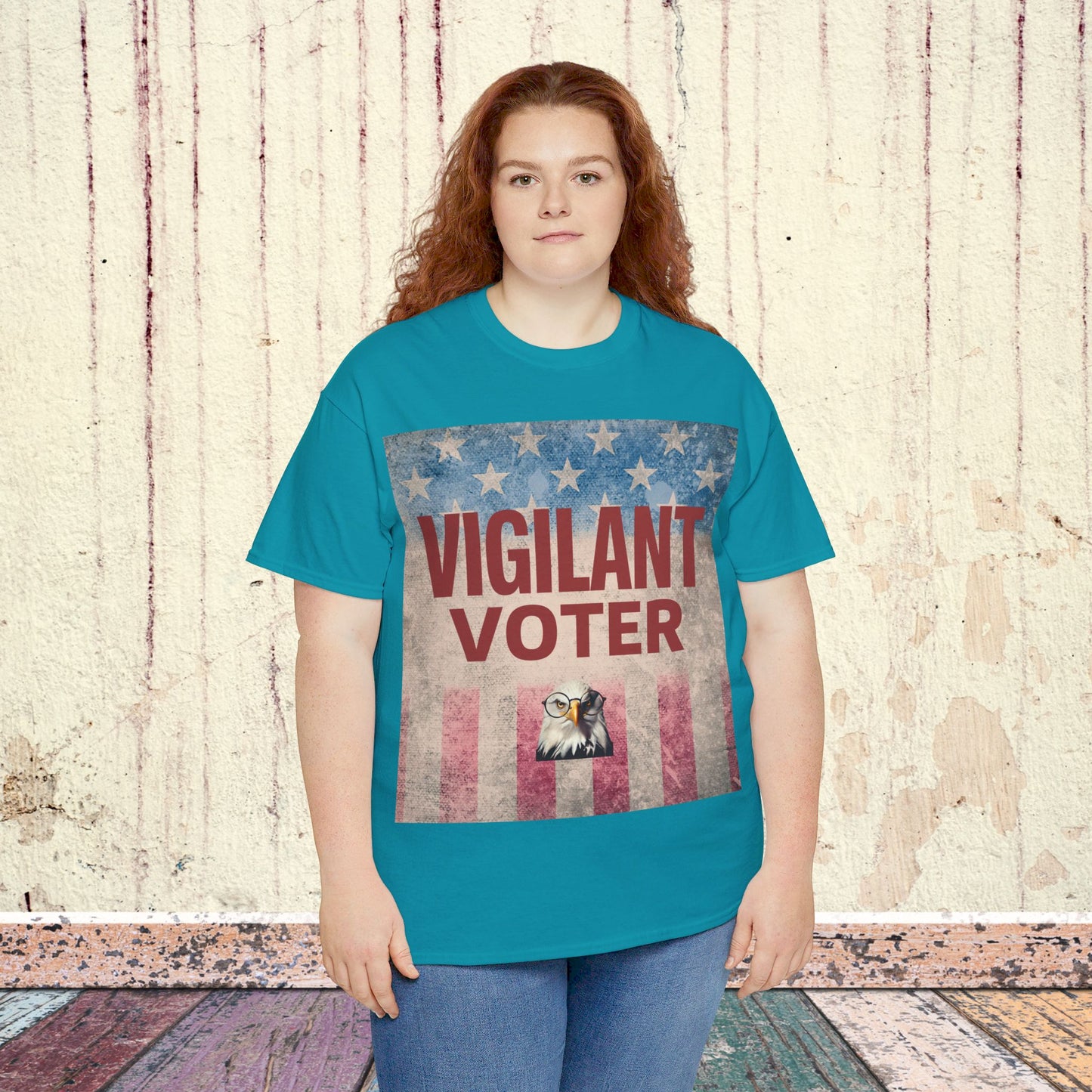 Vigilant Voter Shirt- Vote Blue Save Democracy Tee- Democrat Presidential Election T-Shirt