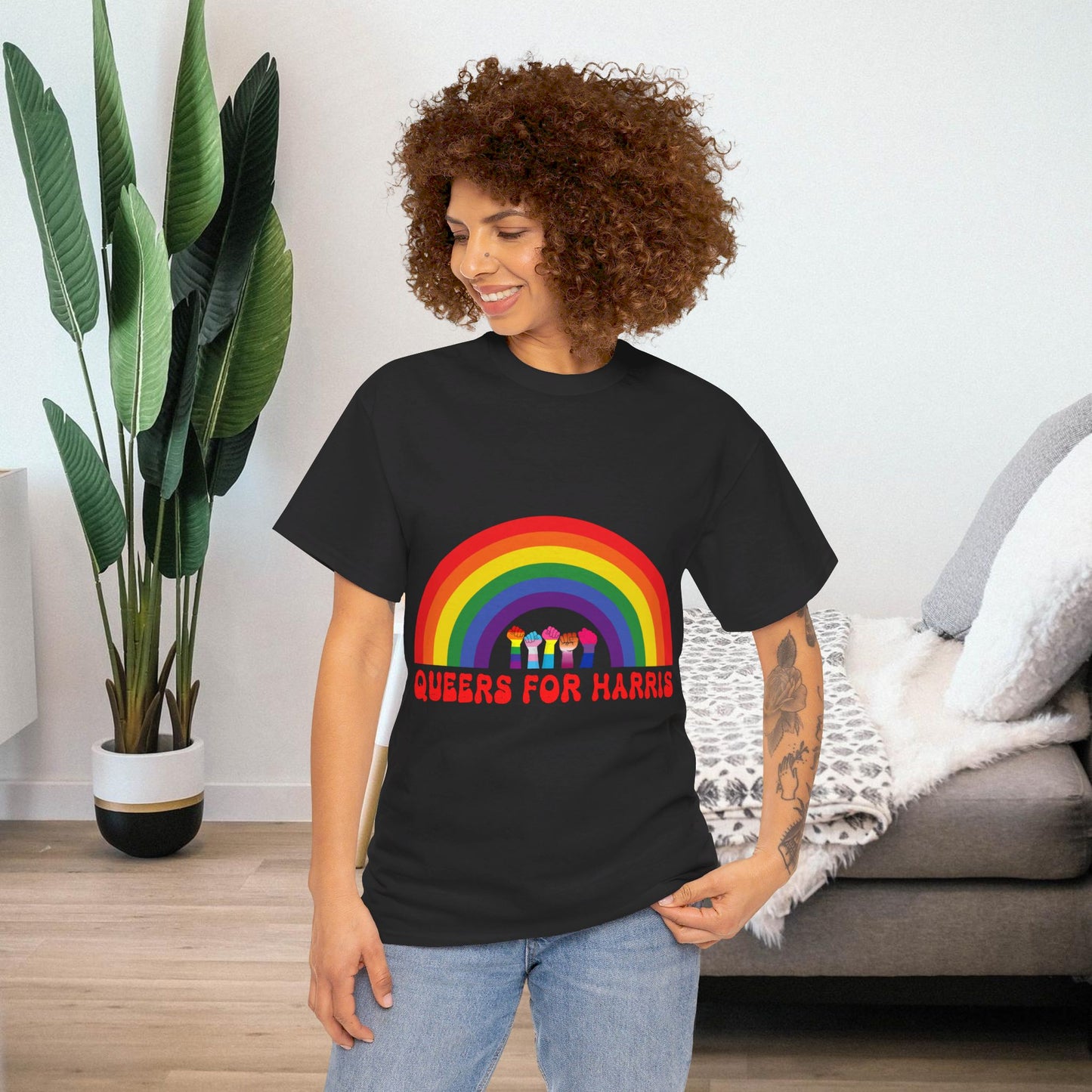 Queers For Harris Shirt- Support LGBTQ Tee-  Democrat Presidential Election T-Shirt