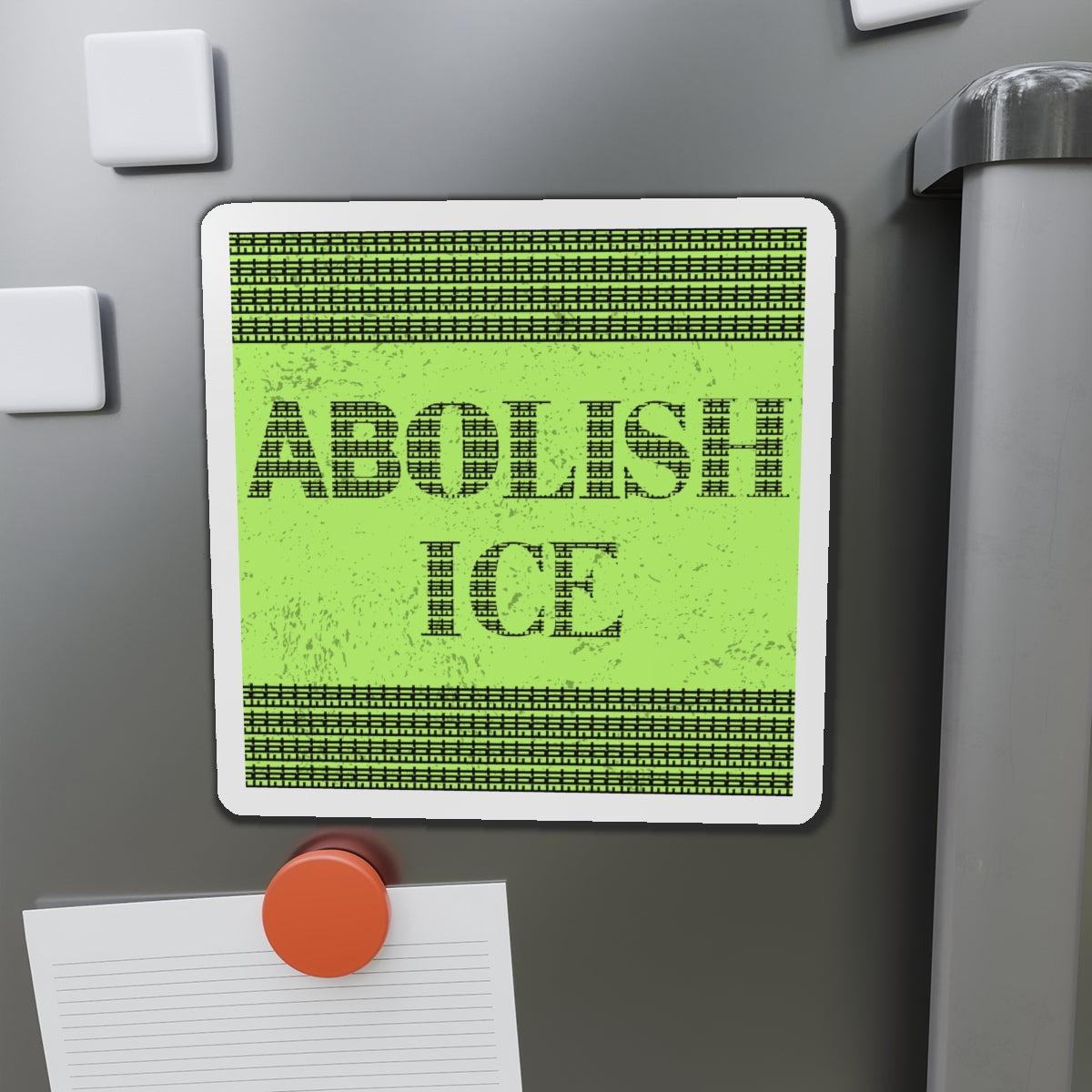 Political Magnet Anti-Trump Merch Abolish ICE Fuck Donald Trump Car Magnet Political FDT Resist Protest Gear Anti-Fascism Democratic Sign