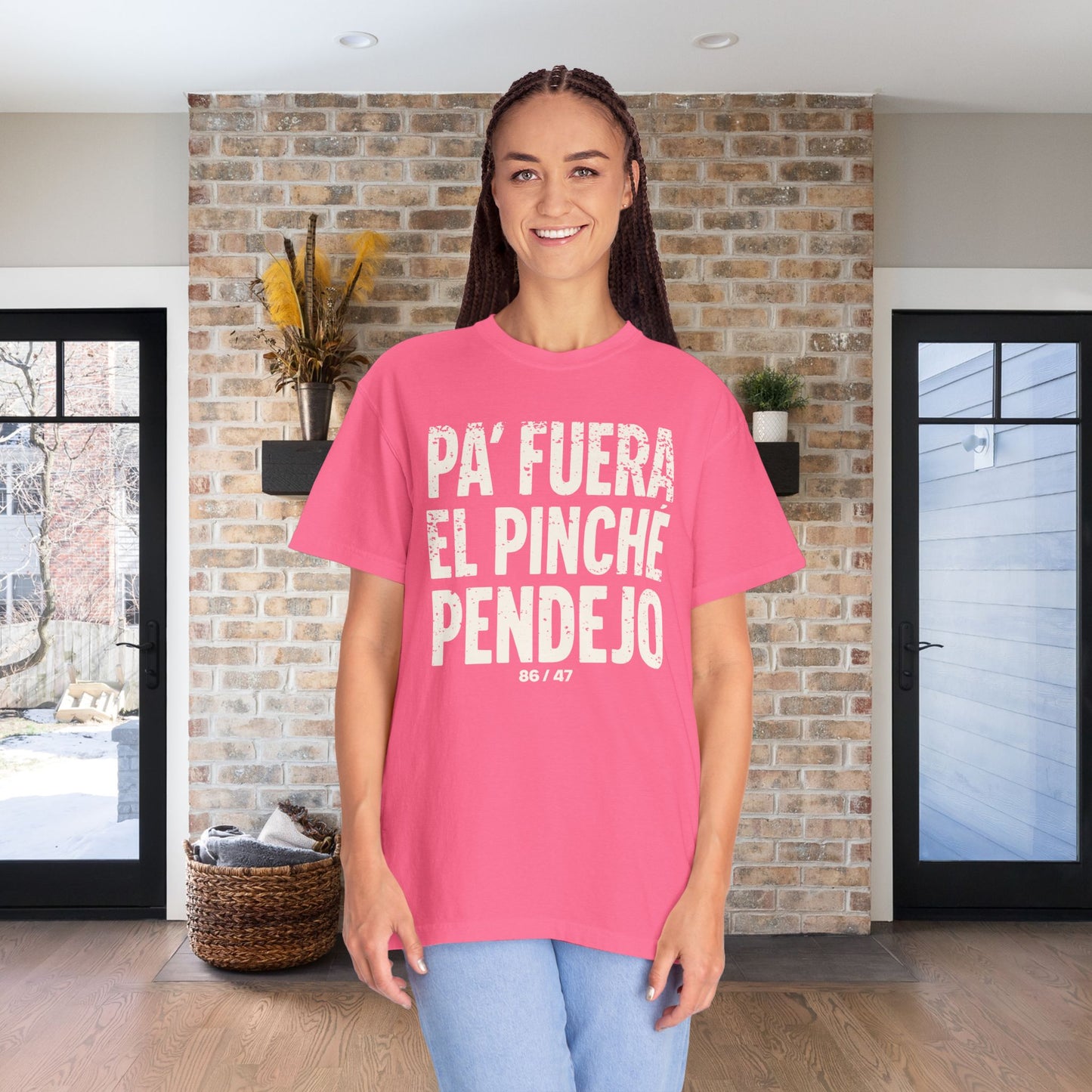 Pinche Pendejo Camisa Anti Trump Camiseta Protesta Anti-Maga T-Shirt Comfort Colors Polo En Español Playera para Activista Justicia Social
