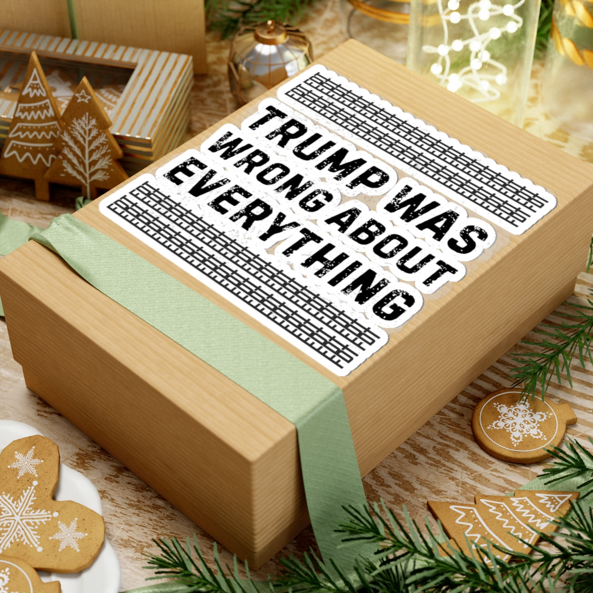 Resist Sticker FDT Anti Trump Was Wrong About Everything Political Decal Protest Sticker Activist Anti-Fascism Resistance Decal