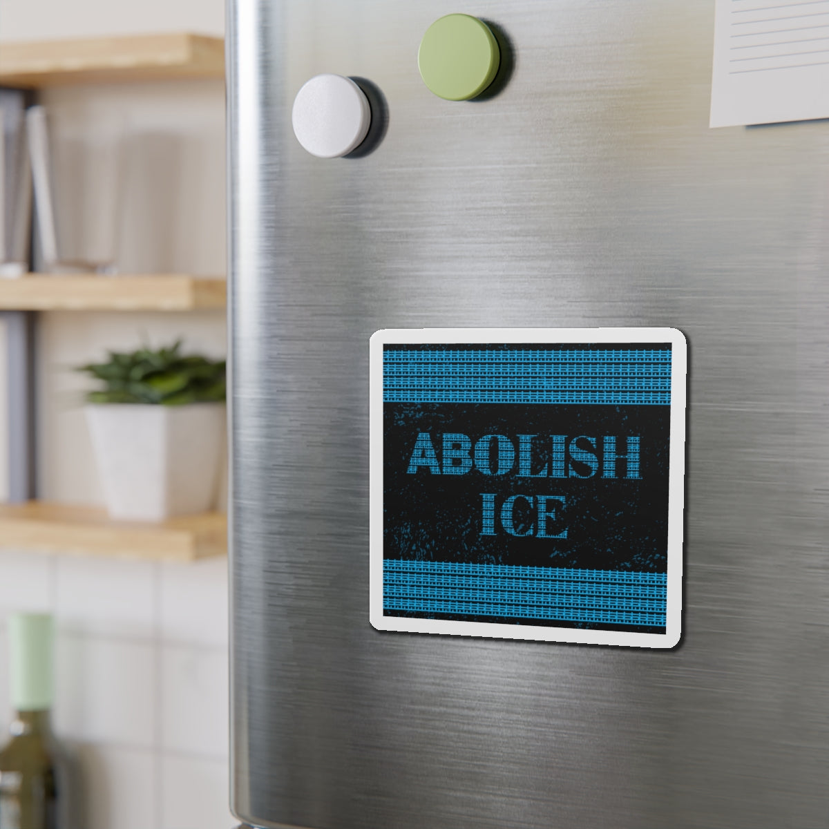 Political Magnet Anti-Trump Merch Abolish ICE Fuck Donald Trump Car Magnet Political FDT Resist Protest Gear Anti-Fascism Democratic Sign
