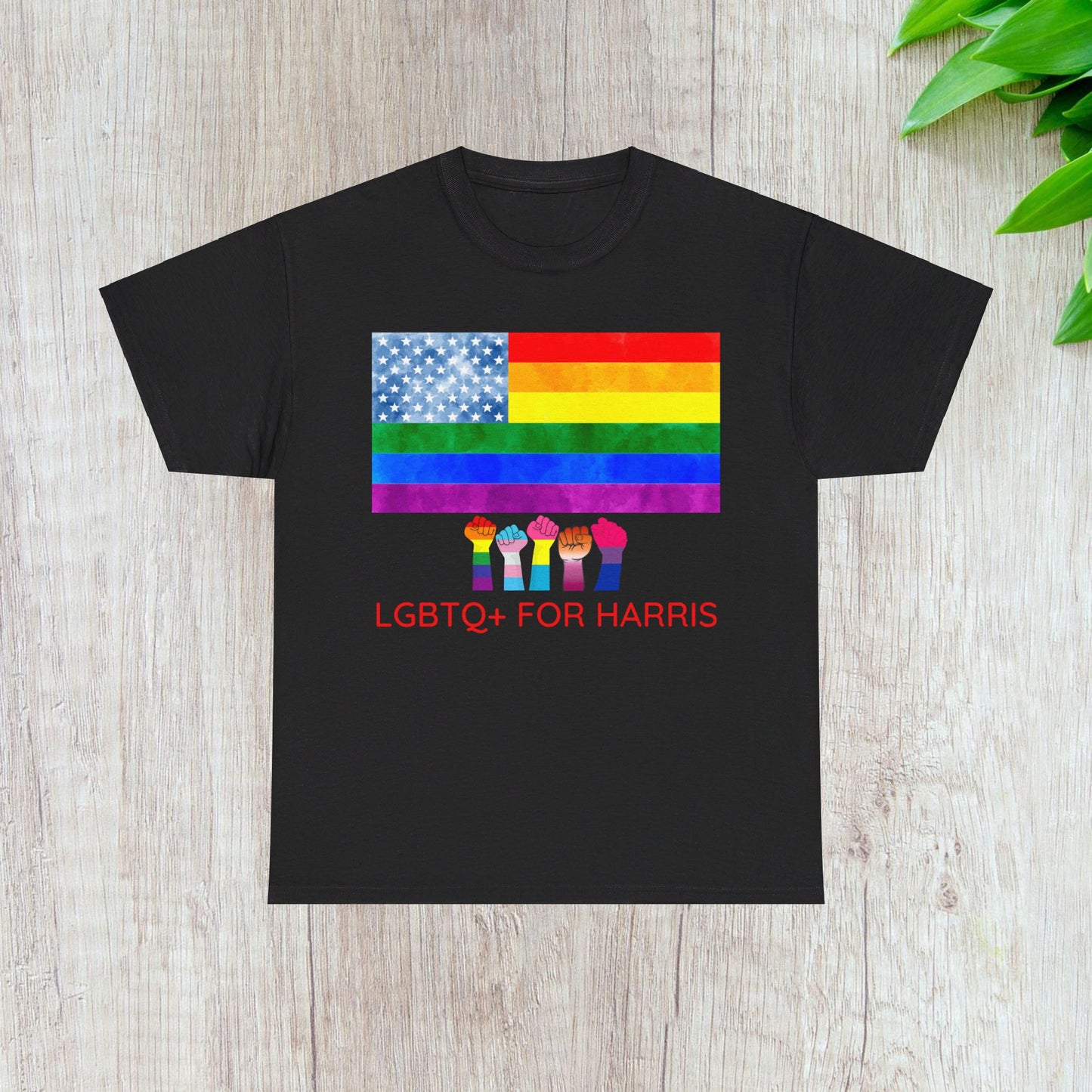 LGBTQ+ for Harris Shirt- Queer for Harris Tee-  Democrat Presidential Election T-Shirt