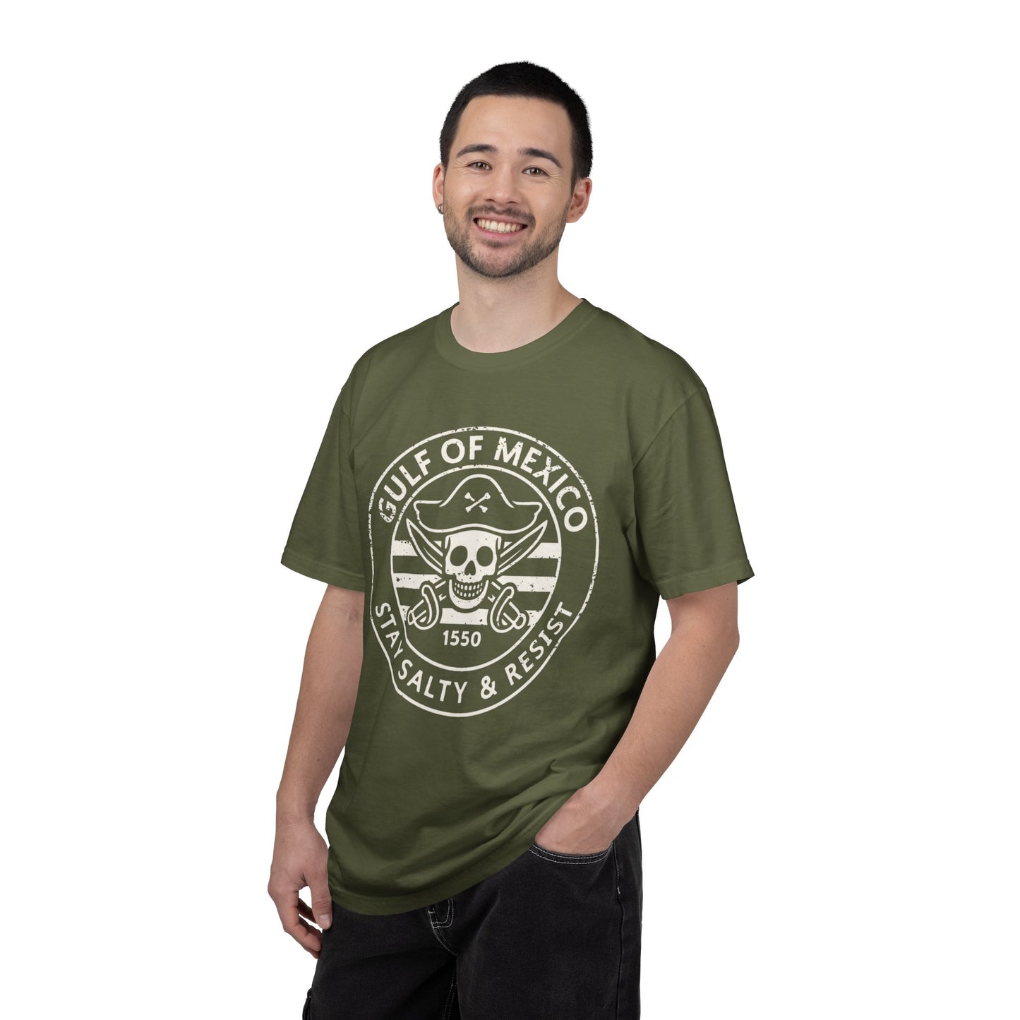 Gulf of Mexico Tee Pirate Protest Shirt Social Justice Shirt Cotton Comfort Colors Resistance Anti Trump Resist TShirt Democrat Apparel