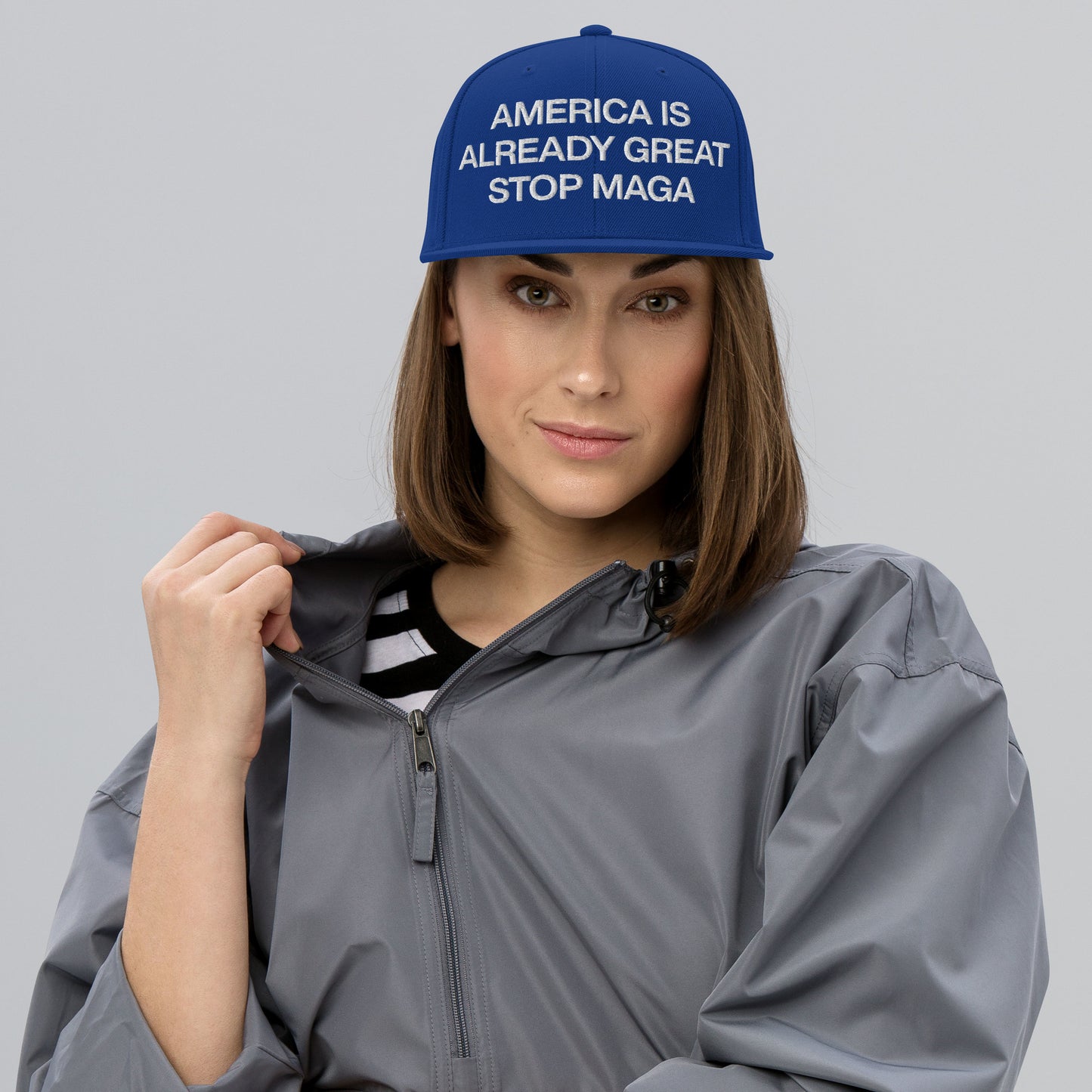 "Stop MAGA! America is Already Great" Snapback Hat