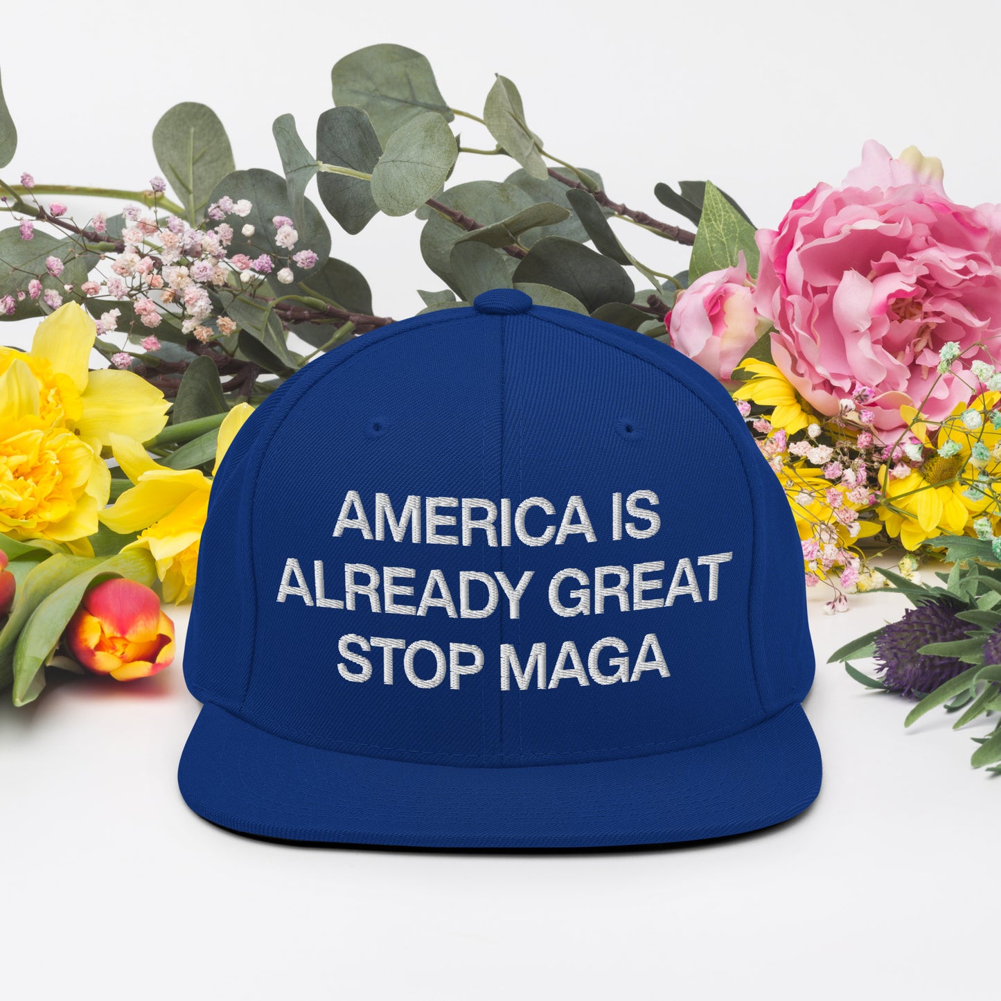 "Stop MAGA! America is Already Great" Snapback Hat