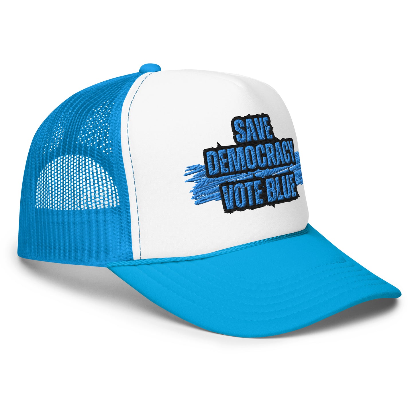 Save Democracy Vote Blue Trucker Hat